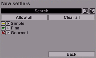Change Diet Dialog Box