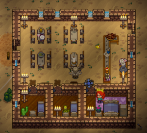 Restaurant POI found in desert.